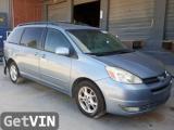 2005 TOYOTA SIENNA XLE V6 3.3L
