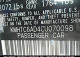2012 HYUNDAI VELOSTER GLS(MIDDLE GRADE) 1.6L
